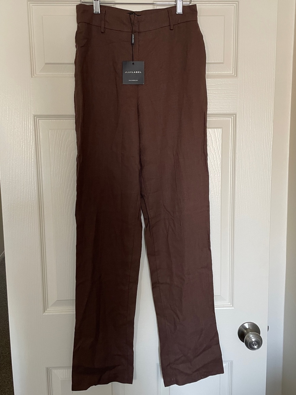 🤎 JLUXLABEL Straight-Leg High Waisted  Trousers 🤎